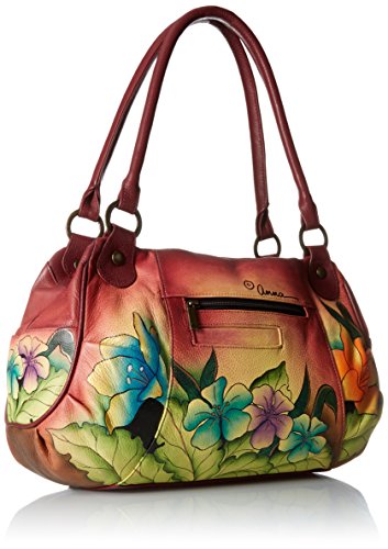 Anna by Anuschka womens 8064 Shoulder Handbag, Mediterranean Garden, One Size US