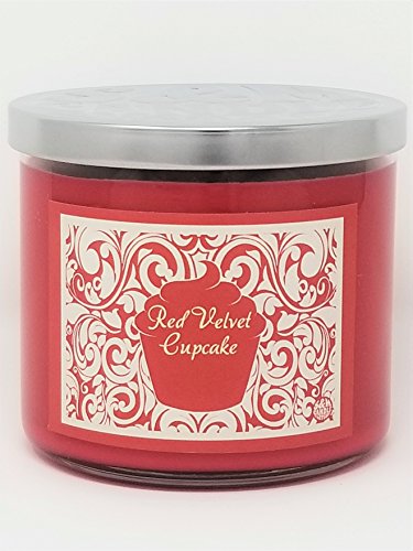 Red Velvet Cupcake Candle Soy Wax Candle ~ Large 3 Wick Candle (Large 3 Wick Jar)