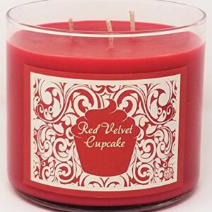 Red Velvet Cupcake Candle Soy Wax Candle ~ Large 3 Wick Candle (Large 3 Wick Jar)