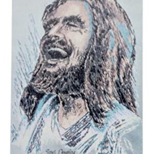 Laughing Jesus Original Print | Beloved Catholic Artwork | Makes a Great Housewarming Gift! | Colorful Christian Art Print, Suitable for Framing