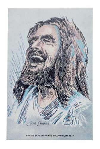 Laughing Jesus Original Print | Beloved Catholic Artwork | Makes a Great Housewarming Gift! | Colorful Christian Art Print, Suitable for Framing