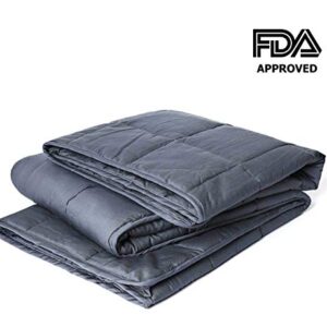 Tranquility 12lb Weighted Throw Blanket - Gray