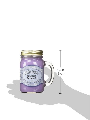 Lavender Chamomile Scented 13 Ounce Mason Jar Candle by Our Own Candle Company