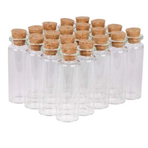 maxmau 24 sets 15ml small mini glass bottles with cork stoppers tiny vials for wedding favors art crafts diy decoration