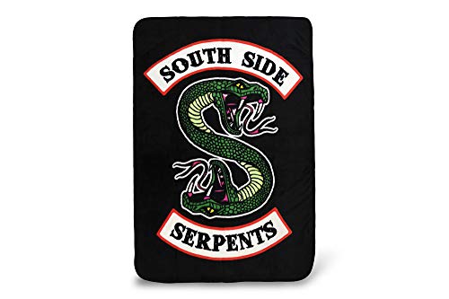 JUST FUNKY Riverdale Southside Serpents Fleece Throw Blanket | Official Riverdale Series Collectible Blanket | Measures 60 x 45 Inches