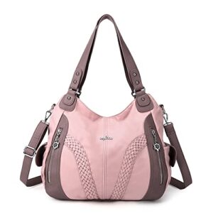 purses and handbags women fashion tote bag shoulder bags top handle satchel purses washed synthetic leather handbag