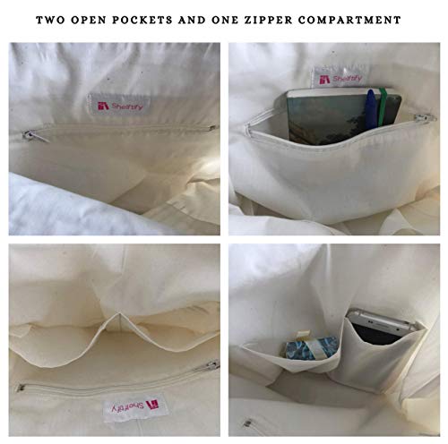 Retirement Tote Bag With A Zipper - Two Open Pockets and One Zipper Compartment - Retirement Gift Bag - Men and Women Retirement Gifts