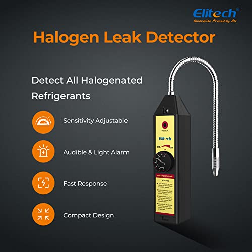 Elitech WJL-6000 Freon Leak Detector Halogen Gas Tester HVAC Refrigerant AC Sniffer R22 R410A R134A