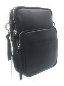 women’s vegan leather crossbody smartphone bag with rfid blocking technology (classic black)