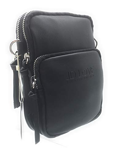 Women’s Vegan Leather Crossbody Smartphone Bag with RFID Blocking Technology (Classic Black)