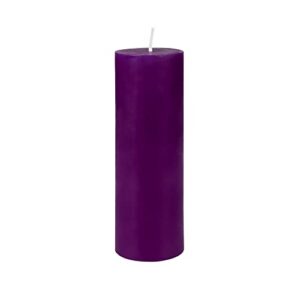 zest candle pillar candle, 2 by 6-inch, purple