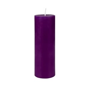 Zest Candle Pillar Candle, 2 by 6-Inch, Purple