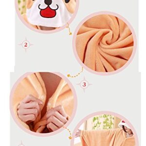 FUYU Cute Dog Cloak Blanket Soft Plush Throw Blanket Shiba Inu Cosplay Cloak