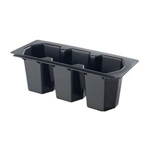 krowne 30-500 three compartment bottle wells for ice bins