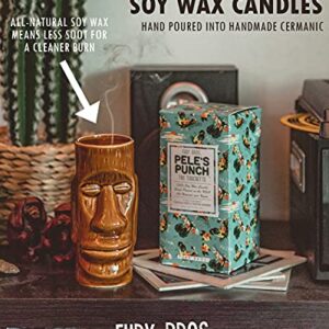 Tiki Torchette Candles from Fury Bros. | A 70-Hour Transport to The Tropics | Polynesian Painkiller - Pineapple, Coconut Cream, and Rum |Soy Wax, Vegan Friendly | Hand Poured in The USA, 12 oz