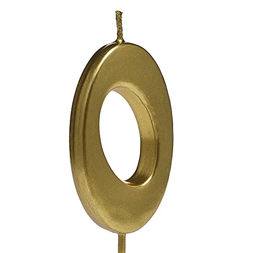 Gold 90th Birthday Candles,Number 90 Cake Topper for Party Decoration