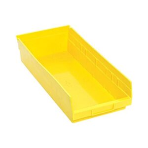 quantum storage systems economy shelf bin 17-7/8″ x 8-3/8″ x 4″ yellow 10 pack