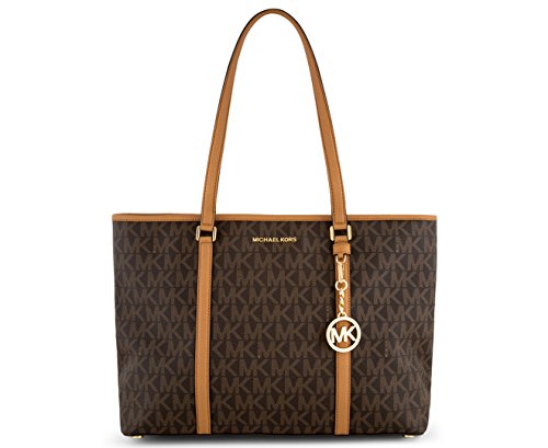 Michael Kors Large Sady Carryall Shoulder bag (Brown Pvc)