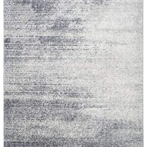 Antep Rugs Florida Collection Distressed Modern Abstract Polypropylene Indoor Area Rug (Grey, 8' x 10')