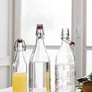 Bormioli Rocco Moresca Bottle, 33.75 oz, Clear