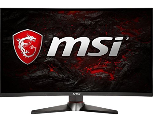 MSI Full HD Gaming Red LED Non-Glare Super Narrow Bezel 1ms 2560 x 1440 144Hz Refresh Rate 2K Resolution Free Sync 27” Curved Gaming Monitor (Optix MAG27CQ)