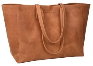 antonio valeria avery cognac leather tote/top handle shoulder bag for women