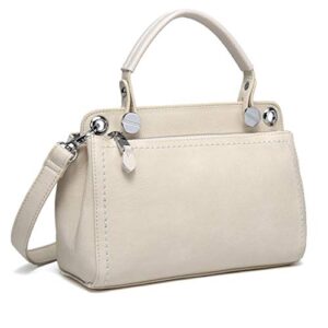 kasqo small satchel handbags for women, fashion leather top handle satchel bag shoulder purse crossbody bags for teen girls