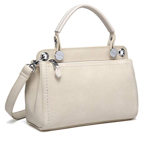 Kasqo Small Satchel Handbags for Women, Fashion Leather Top Handle Satchel Bag Shoulder Purse Crossbody Bags for Teen Girls