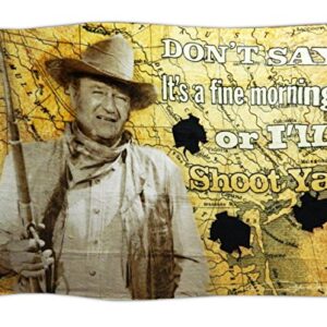 Midsouth Products Tongtai John Wayne I'll Shoot You 50x60 Throw Blanket