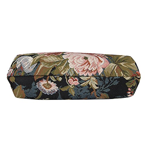 Signare Tapestry Women Mini Satchel Cross-body Bag with Peony Flower (XB02-PEO)