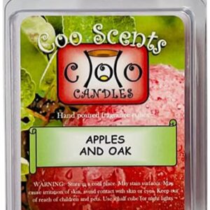 6 Pack Highly Scented Soy Blend Candle Wax Bar Melts - Woodsy Fall Outdoor Pack - Cedar Wood, Cedar & Saffron, Campfire Smoke, Apples & Oak, Frosty Pine, Autumn Warmth