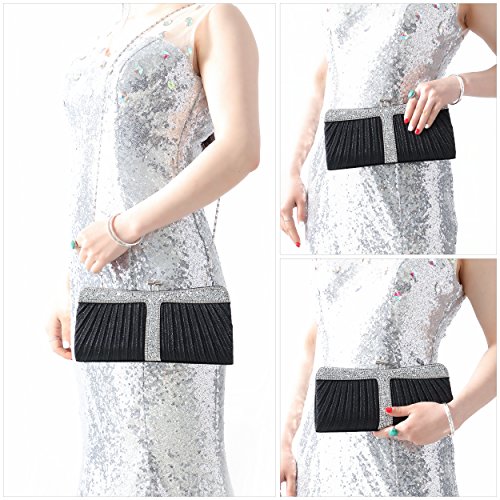 YOJOY Rhinestone Clutch Purses for Women Purses and Handbags Formal Wedding Party Prom Purse Money Bags