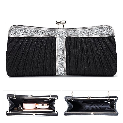 YOJOY Rhinestone Clutch Purses for Women Purses and Handbags Formal Wedding Party Prom Purse Money Bags