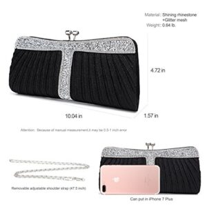 YOJOY Rhinestone Clutch Purses for Women Purses and Handbags Formal Wedding Party Prom Purse Money Bags