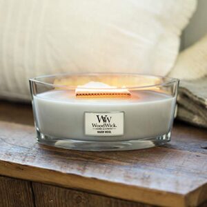 Woodwick Ellipse Scented Candle, Warm Wool, 16oz | Up to 50 Hours Burn Time