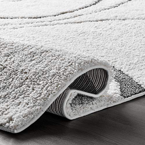 nuLOOM Carolyn Modern Shag Area Rug, 6' 7" x 9', Beige