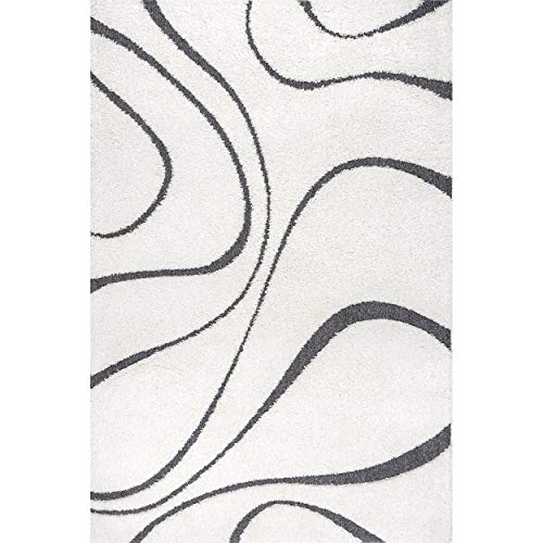 nuLOOM Carolyn Modern Shag Area Rug, 6' 7" x 9', Beige