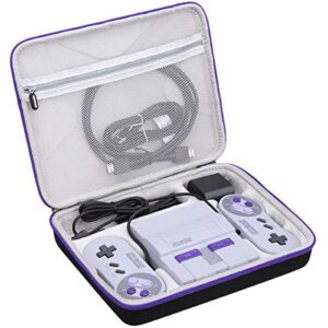 aproca hard storage carrying travel case, for nintendo super nes classic console