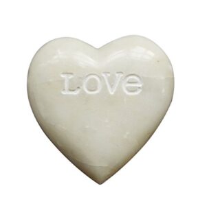 creative co-op soapstone heart decoration engraved love