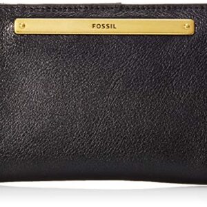 Fossil Women's Liza Leather Wallet Multifunction, Black (Model: SL7986001)