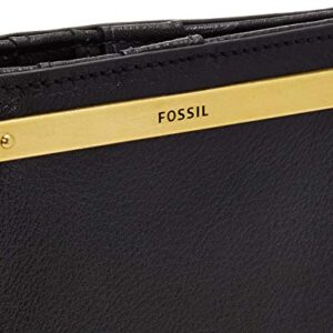 Fossil Women's Liza Leather Wallet Multifunction, Black (Model: SL7986001)