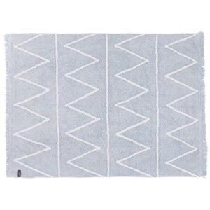 lorena canals usa washable rug hippy soft blue, 4′ x 5′ 3″