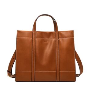 fossil women’s carmen leather shopper tote purse handbag