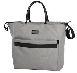 nicole miller new york coralie collection 19″ carry on tote bag (19 in, coralie grey)