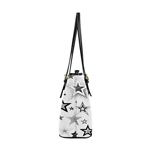 InterestPrint Top Handle Satchel HandBags Shoulder Bags Tote Bags Purse Hand-Drawn Stars