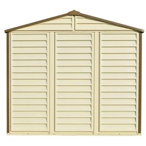 Duramax 30115 StoreAll Vinyl Storage Shed, Offwhite/Brown