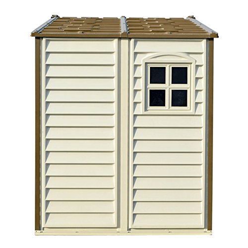 Duramax 30115 StoreAll Vinyl Storage Shed, Offwhite/Brown