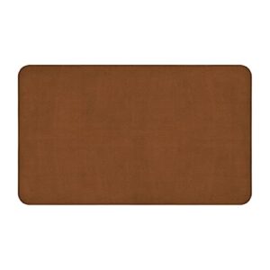 house, home and more skid-resistant carpet indoor area rug floor mat – toffee brown – 3 feet x 5 feet