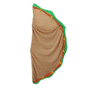 Plush Ultra-Soft Fleece Snuggle-in Sleeping Bag Blanket for Lounging On The Couch (Taco Blanket)