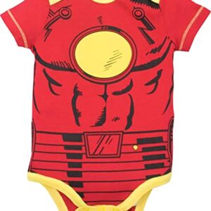 Marvel Avengers Iron Man Infant Baby Boys Cosplay Bodysuit and Pants Set 12 Months